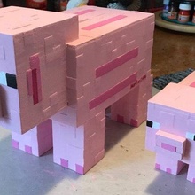 domuz para banka Minecraft oyun Alcancia madeni tasarruf 3d print model - Mito3D