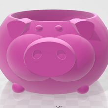 porco caneca a casa taça animais 3d print model - Mito3D