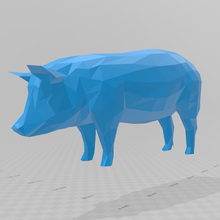 Schwein poly 3d print model - Mito3D