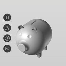 maiale raggiungere gadget giocattolo animale 3d print model - Mito3D