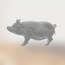 porco semear jogo animais brinquedo farm Digitalização em 3d 3d print model - Mito3D