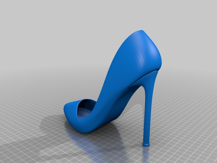 pigalle v5 dual cinema 4d pump shoes stiletto costume 3d print model - Mito3D