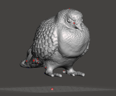 güvercin kuş tüyler 3d print model - Mito3D