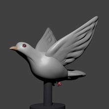le pigeon art blender ender la colombe de paix blanche animal volaille flying creality 3d print model - Mito3D