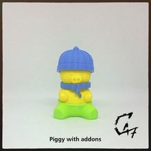 piggy Spiel Tiere Schwein Figur c47 3d print model - Mito3D