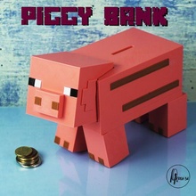 Schweinchen Bank Minecraft Kinder Sparschwein 3d print model - Mito3D