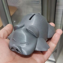 alcancía casa animal dinero portero juguete banco de cerdo la carne 3d print model - Mito3D
