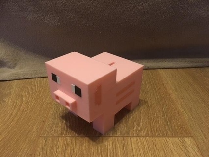 porcellino banca Minecraft gioco pigy 3d print model - Mito3D