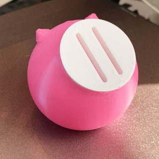 piggy bowl Home bank box money fun toy 3d print model - Mito3D