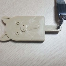 piggy keychain jewelry keychains pig 3d print model - Mito3D