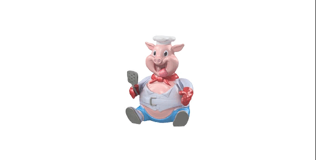 cerdito popular cerdo juego gracioso niños juguete animal mascota 3d print model - Mito3D
