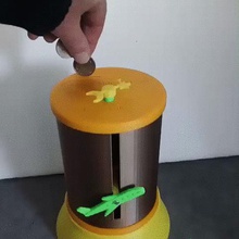 sparschwein-Ziel-stars home gadget Reise Einsparungen piggy bank Geld 3d print model - Mito3D