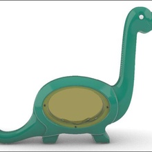 cofrinho dinossauro 3d print model - Mito3D