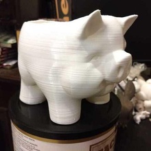 piggyplantpot casa meshmixer zbrush 3dp 3dprint 3dmodel de la oficina decoración carne cerdo 3d print model - Mito3D