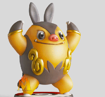 Braunkohle pok mon Figur Ventilator Kunst Pokémon Spiel Tepig Emboar Evolution Fan Art Nintendo 3d Anime 3d print model - Mito3D