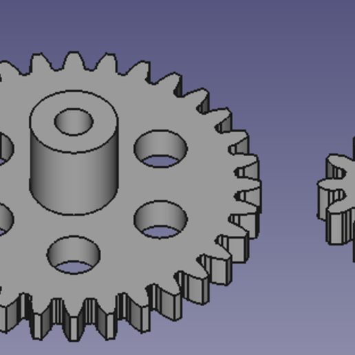 pignon outil de les engins 3D print model - Mito3D