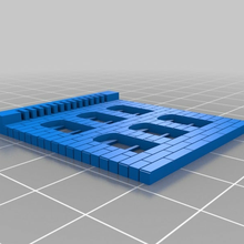pinhão 3x3 arquitetura personalizado edifícios estruturas 3d print model - Mito3D