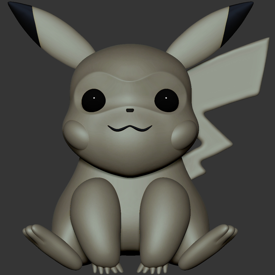 Pika Pikachu Pokémon 3dprintable Spielzeug Miniatur 3dprint 3dmodel 3dprintingcommunity Design DIY Hersteller 3dprints 3dprintables 3dprintfiles 3dprintingart 3D print model - Mito3D