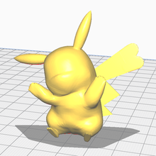 pikachu a arte pokemon 3d print model - Mito3D