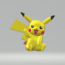 Pikachu pokemon pika ceniza 3d print model - Mito3D