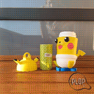 Pikachu chien sac titulaire soutien distributeur accessoires caca Provisions Pokémon dessin animé marche animal compagnie mignonne gaspillage Sacs mascotte 3d print model - Mito3D