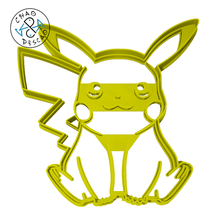 Pikachu Pokémon Plätzchen Cutter Fondant niedlich Backen Nachspeisen Lehm Gebäck Geburtstag 3d print model - Mito3D