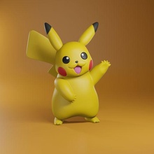pikachu - pokemon 3d print model - Mito3D