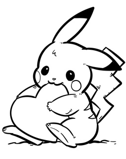 Pikachu 10 empujar Lun láser cortar expediente svg pokemon vector 3d print model - Mito3D