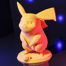 Pikachu 3d Kunst Statue Mixer Pokémon Gelb Hase 3d print model - Mito3D