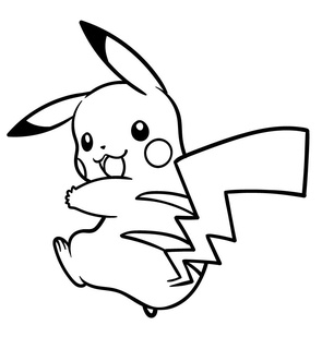 Pikachu 5 empujar Lun láser cortar expediente svg pokemon vector 3d print model - Mito3D