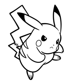 Pikachu 8 pok seg laser cortar Arquivo SVG Pokémon vetor 3d print model - Mito3D
