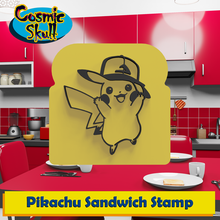 Pikaçu şapka kanto sandviç pul pokemon kül pichu Raichu mega Gigantamax ekmek mutfak araç dekorasyon hediye işlevsel 3d print model - Mito3D