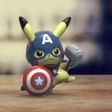 Pikachu capitán America maravilla pokemon héroe 3d print model - Mito3D