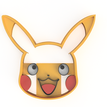Pikachu biscotto taglierina massa Pokemon 3d print model - Mito3D