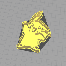 Pikachu Galleta cortador pokemon anime arcilla fundado gastrónomo 3d print model - Mito3D