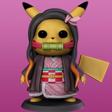 Pikachu cosplay nezuko Pokemon uccisore demoni anime collezione 3d print model - Mito3D