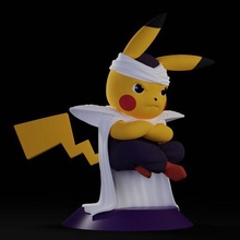 Pikachu cosplay piccolo art Dragon Ball Pokémon anime miniatures figurines 3d print model - Mito3D