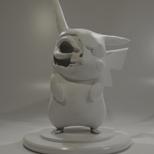 pikachu kafatası sanat pokemon heykel kukla pika heykeltraşlık zbrush blender nintendo 3d print model - Mito3D
