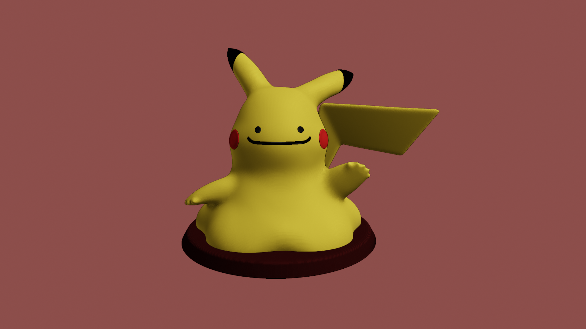 pikachu ditto pokemon + card art sculpt relief battle ash tcgcard 3D print model - Mito3D