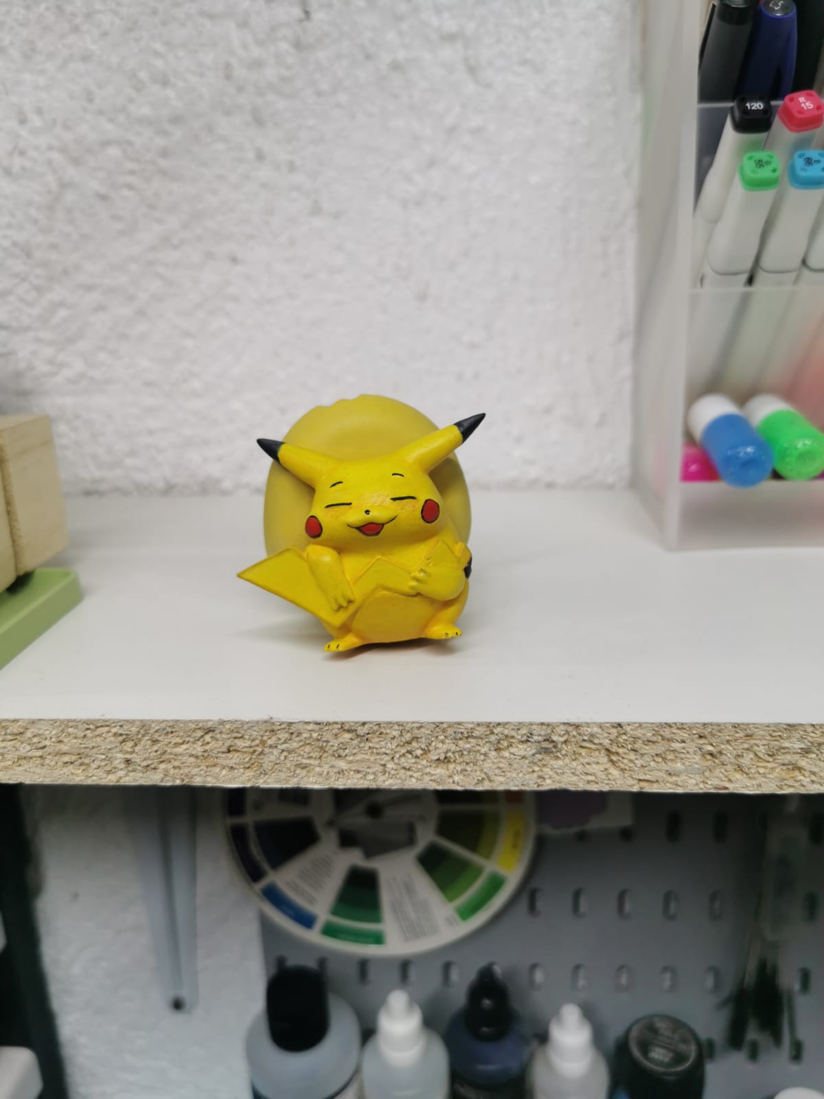 pikachu admirador arte pokémon var caixa secreta 3D print model - Mito3D