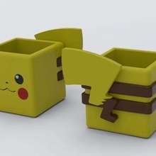 pikachu flowerpot pokemon 3d print model - Mito3D