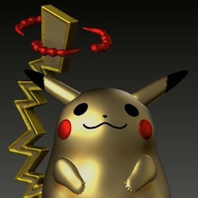 pikachu gigantamax Spiel pokemon - Spielzeug Geschenk nintendo Schalter pokefanatico 3d print model - Mito3D