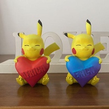 Pikachu corazón pokemon 3d print model - Mito3D