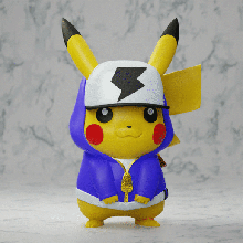 pikachu hiphop pokemon unite game art nintendo anime keychain decor cute decoration 3d print model - Mito3D