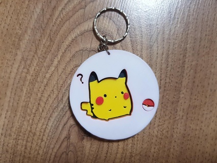 pikachu keychain pikachu keychain  3d print model - Mito3D