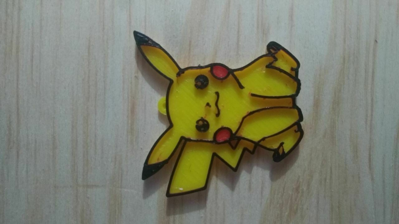 Pikachu chaveiro Pokémon 3D print model - Mito3D