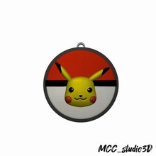 Pikachu portachiavi pok lun 3d print model - Mito3D