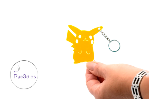 pikachu keyring 3d print model - Mito3D