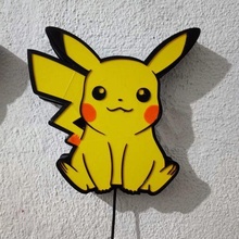 Pikachu lámpara pokemon anime deco 3d print model - Mito3D