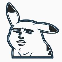 Pikachu meme Plätzchen Cutter Pokémon sinnlich Ricolino köstlich 3d print model - Mito3D